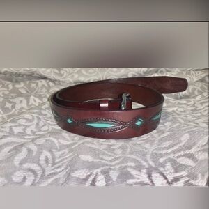 Women’s leather western style belt